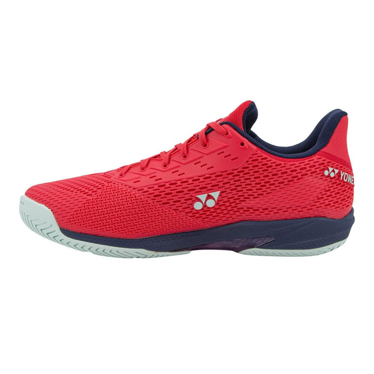کفش بدمینتون و تنیس یونکس Yonex Women's and Men's Power Cushion Ad-Accel Sunset Red رنگ قرمز سفید
