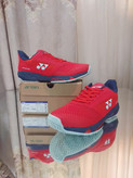 کفش بدمینتون و تنیس یونکس Yonex Women's and Men's Power Cushion Ad-Accel Sunset Red رنگ قرمز سفید