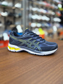 کتونی رانینگ و لایف استایل طرح اسیکس aicix رنگ سورمه ای کف سفید Aicix navy yellow