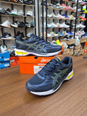 کتونی رانینگ و لایف استایل طرح اسیکس aicix رنگ سورمه ای کف سفید Aicix navy yellow