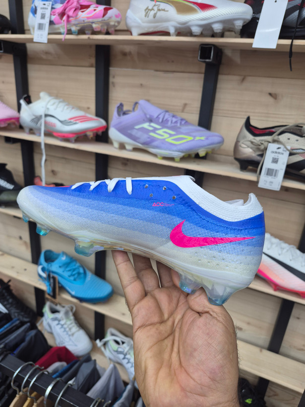 کفش فوتبال نایک مرکوریال ویپور 17 Nike Mercurial Vapor 17 Elite رنگ آبی سفید