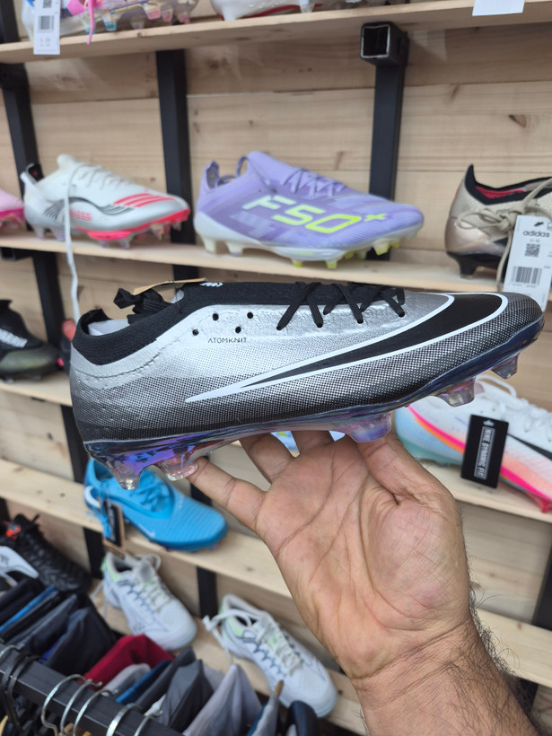 کفش فوتبال استوک دار نایک مرکوریال ویپور 17 Nike Mercurial Vapor 17 Elite رنگ مشکی طوسی