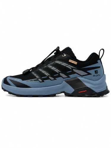کفش ورزشی اورجینال ایرانر ترکینگ ضدآب رونی D2031 | سورمه ای مشکی Men's waterproof trekking shoes Roni D2031