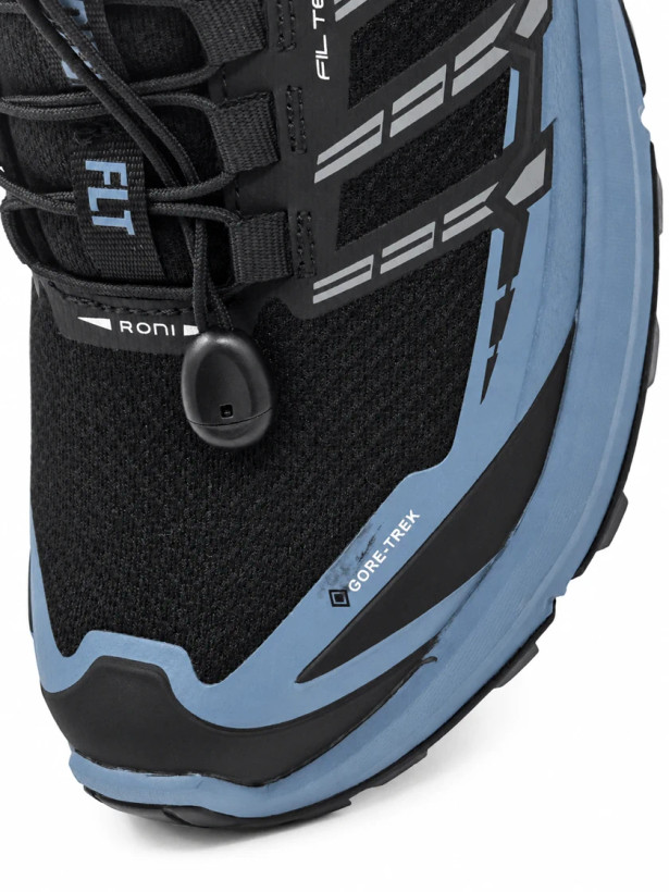 کفش ورزشی اورجینال ایرانر ترکینگ ضدآب رونی D2031 | سورمه ای مشکی Men's waterproof trekking shoes Roni D2031