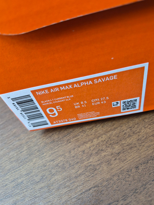 کفش اسپرت و لایف استایل نایک ساواج رنگ طوسی آبی زوم Nike Air max Savage