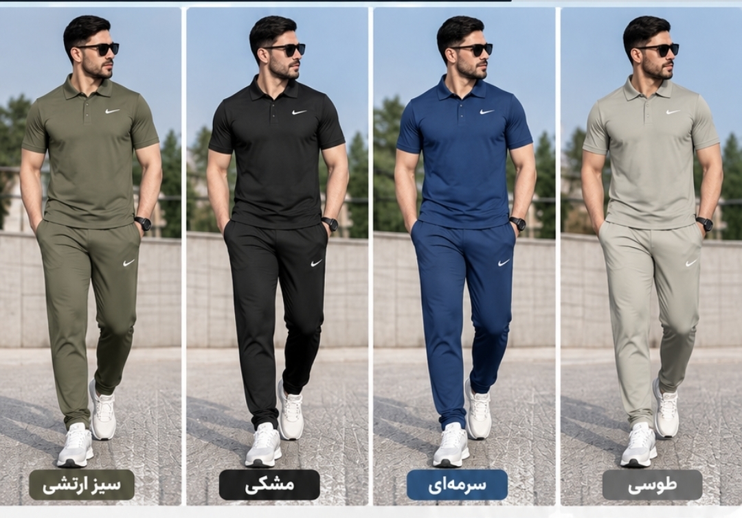 ست تیشرت با شلوار شورت تمرینی و روزمرگی نایک  تایلندی کلاس A++