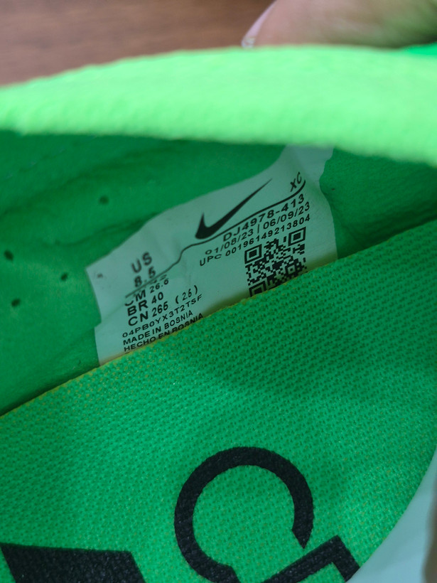 کفش فوتبال استوک دار نایک مرکوریال ایرزوم ویپور 15 طرح اصلی Nike Air Zoom Mercurial Vapor 15 Elite FG Speed MDS 2024 Electric Green/Black