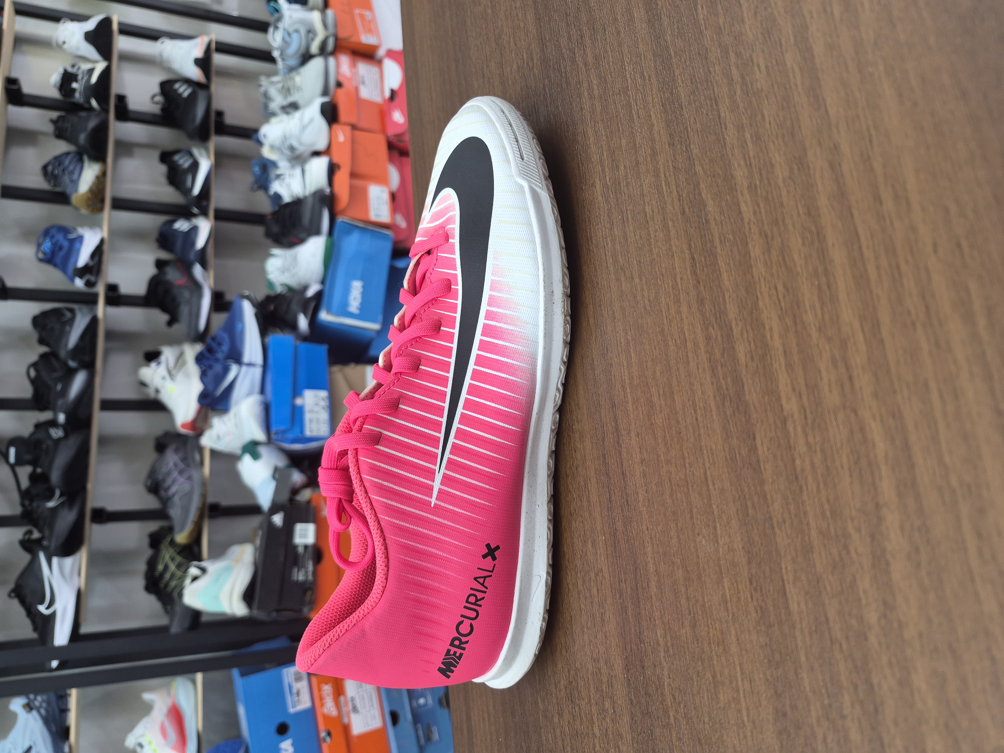 کفش فوتسال نایک مرکوریال Kids Nike MercurialX Victory VI IC Motion Blur - Racer Pink/Black/White Kids