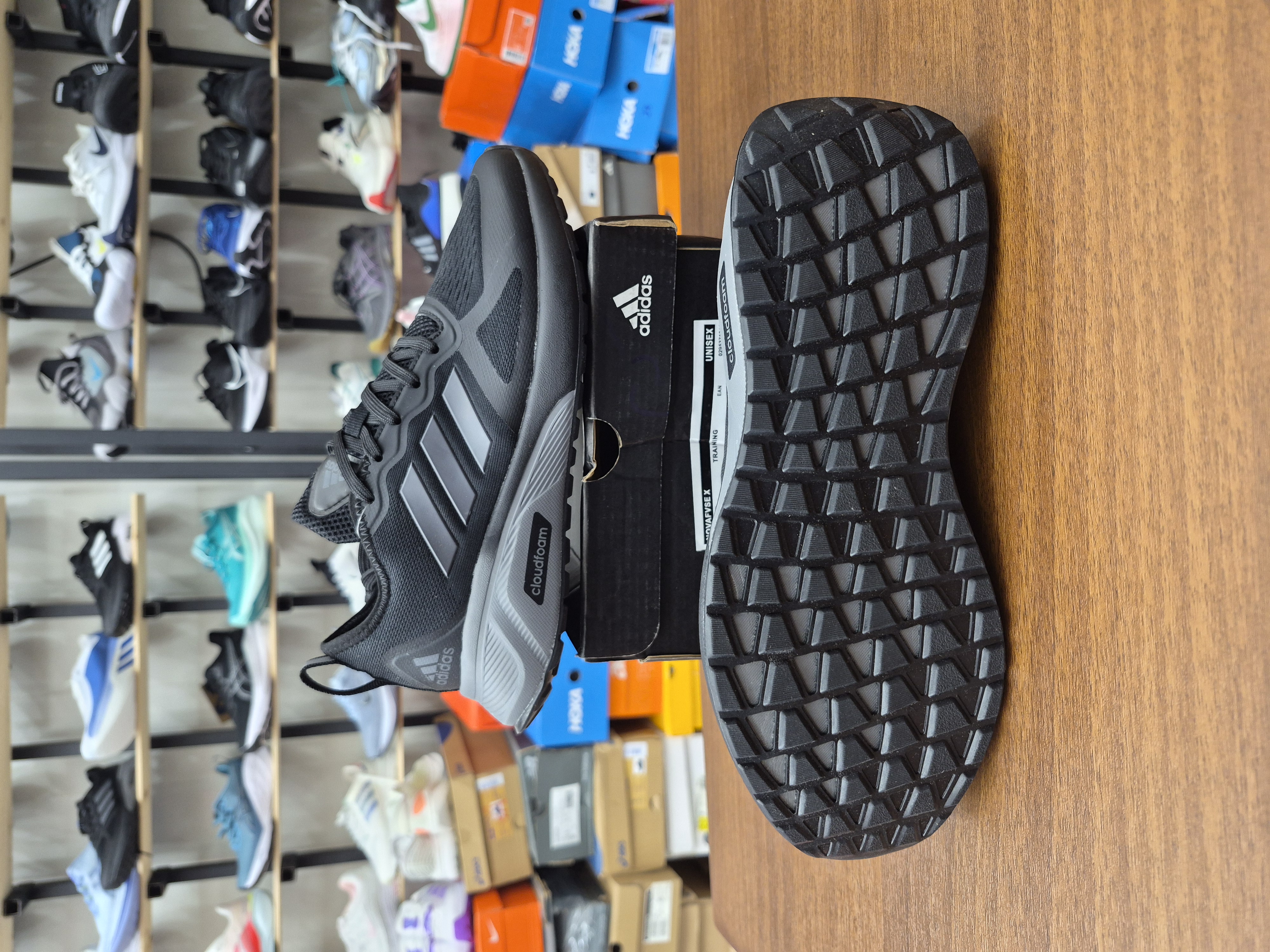کتونی آدیداس کلود فوم Adidas Cloudfoam مشکی طوسی