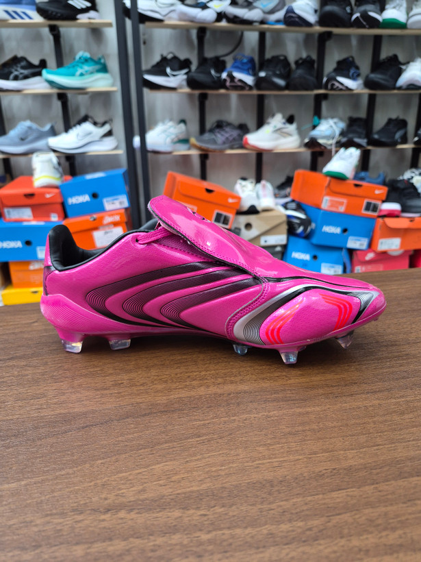 کفش فوتبال استوک دار آدیداس F50 مسی زبونه دار ویتنام Chuteira Campo ADIDAS TUNiT F50 Elite FG Rosa - Preto