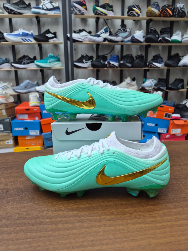 کفش فوتبال استوک دار نایک تمپو ویتنام Chuteira Campo NIKE Tiempo Maestro Elite FG Verde - Dourado