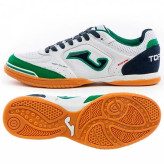 کفش فوتسال جوما تاپ فلکس سایز 40تا 45 JoFutsal shoes Top Flex Rebound 22 indoor white green blue