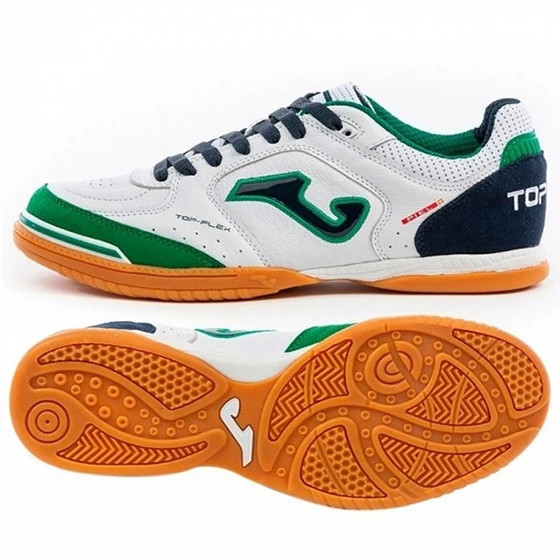 کفش فوتسال جوما تاپ فلکس سایز 40تا 45 JoFutsal shoes Top Flex Rebound 22 indoor white green blue