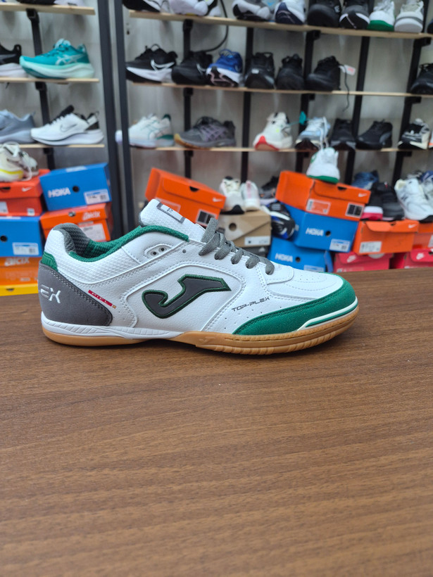 کفش فوتسال جوما تاپ فلکس سایز 40تا 45 JoFutsal shoes Top Flex Rebound 22 indoor white green blue