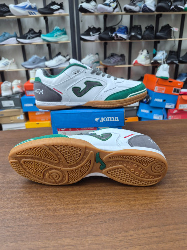 کفش فوتسال جوما تاپ فلکس سایز 40تا 45 JoFutsal shoes Top Flex Rebound 22 indoor white green blue
