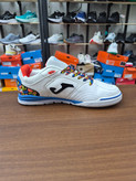 کفش فوتسال جوما تاپ فلکس سایز 40تا 45 JoFutsal shoes Top Flex Rebound 22 indoor white blue