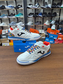 کفش فوتسال جوما تاپ فلکس سایز 40تا 45 JoFutsal shoes Top Flex Rebound 22 indoor white blue